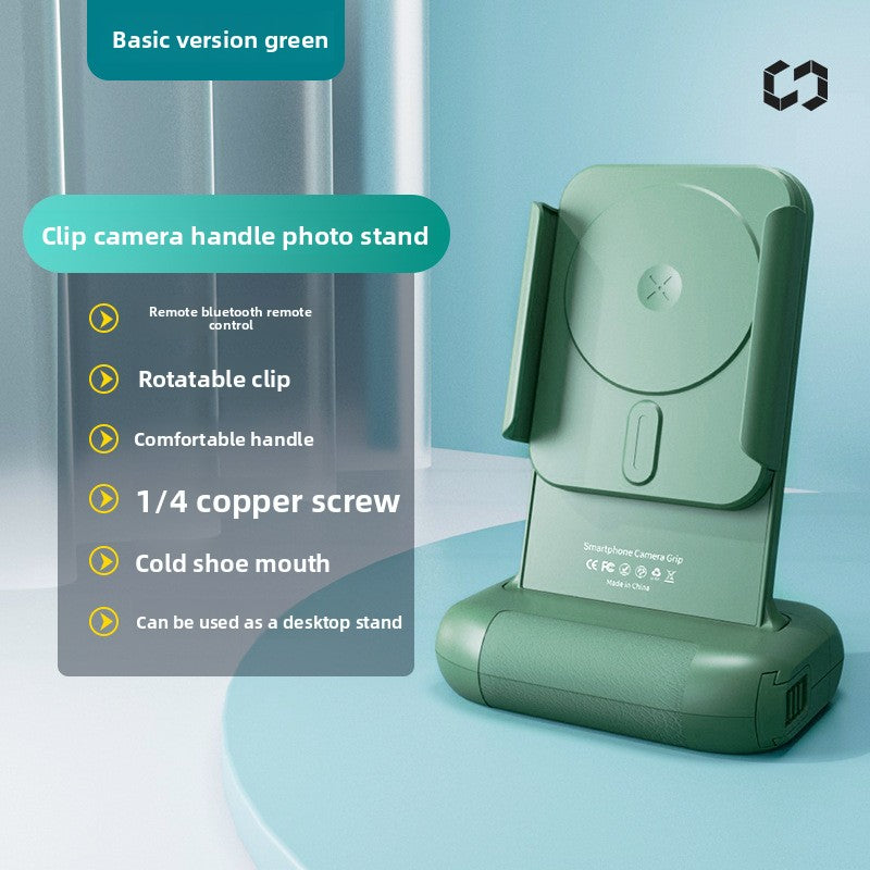 Magnetic Bluetooth Camera Grip with Wireless Charging
